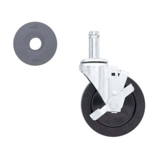 Metro 5" Resilient Rubber Caster - Image 2