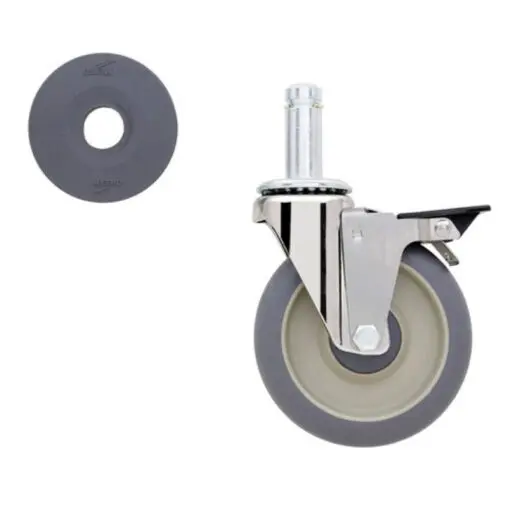 Metro 5" High Modulus Donut Wheel Tread Caster brake