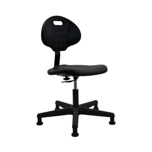 Industrial Seating Polyurethane Desk Height Cleanroom Chair - Plastic Nylon Base - Image 2