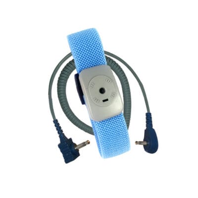 Transforming Technologies WB7000 Dual Conductor Fabric Wrist Band & Coil Cord Set