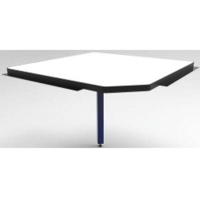 Production Basics RTW Add-On Corner Standard Laminate Workstation