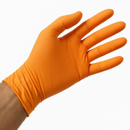 CT International Orange Nitrile Exam Gloves