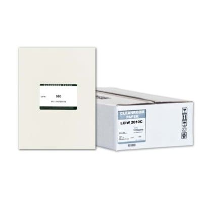 Case of 2500 sheets Purus PCIW 1082C White Non-Latex Clean Image Cleanroom Paper 11 Length x 8.5 Width 