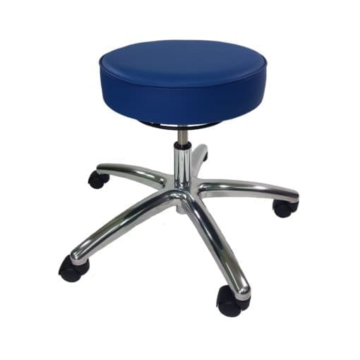 Industrial Seating Series 65 ESD Cleanroom Vinyl Stool - Aluminum Base - Image 2