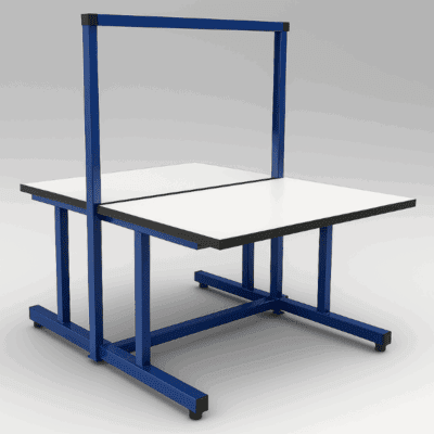 Production Basics C-Leg Back-To-Back Standard Laminate Workstation
