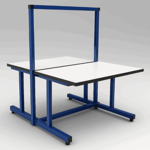 Production Basics C-Leg Back-To-Back Standard Laminate Workstation