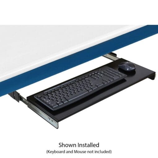 BenchPro Heavy Duty Metal Construction Slide Out Keyboard Tray - Image 2