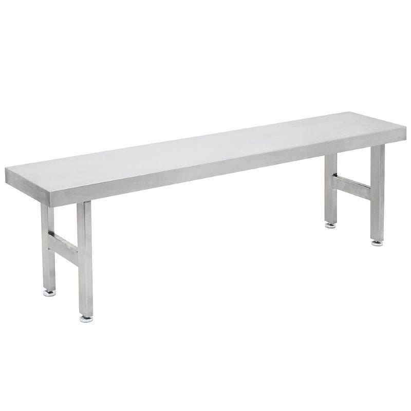 Benchpro Stainless Steel Gowning Bench with Square Edge - Four Legs - Image 2