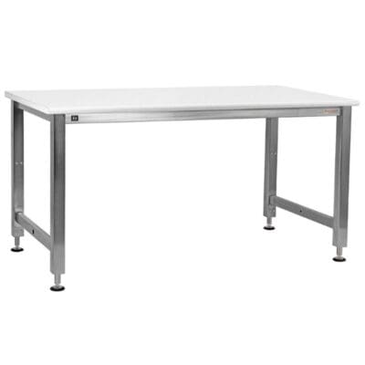 Benchpro Adams Cleanroom Laminate Workbench with Stainless Steel Frame Electric Lift