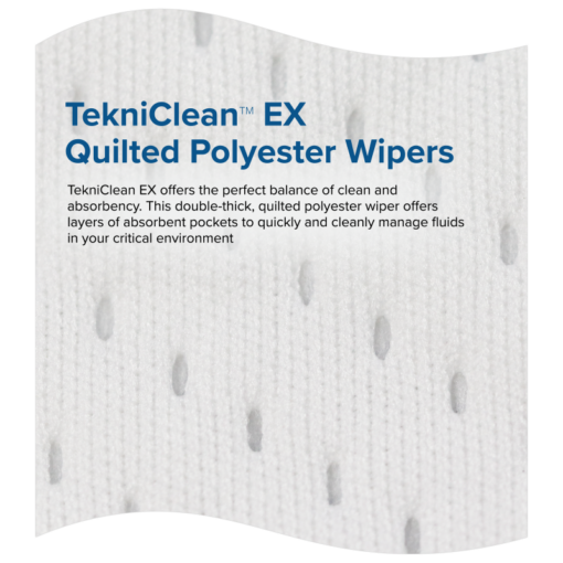 tekniclean ex quilted polyester wipes