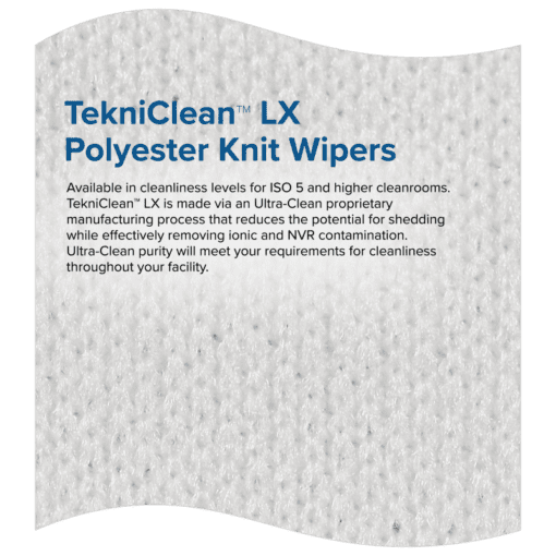 tekniclean lx polyester knit