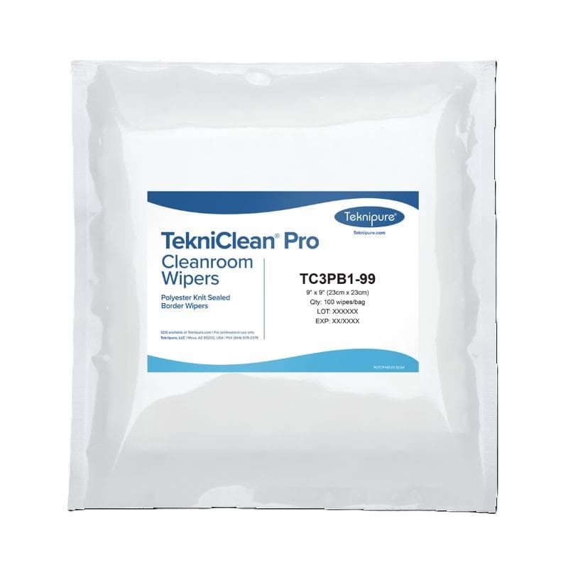 Teknipure TekniClean Pro Polyester Sealed Edge Knit Wipers
