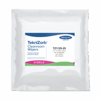 Teknipure TekniZorb Sterile Polycellulose Nonwoven Wipers