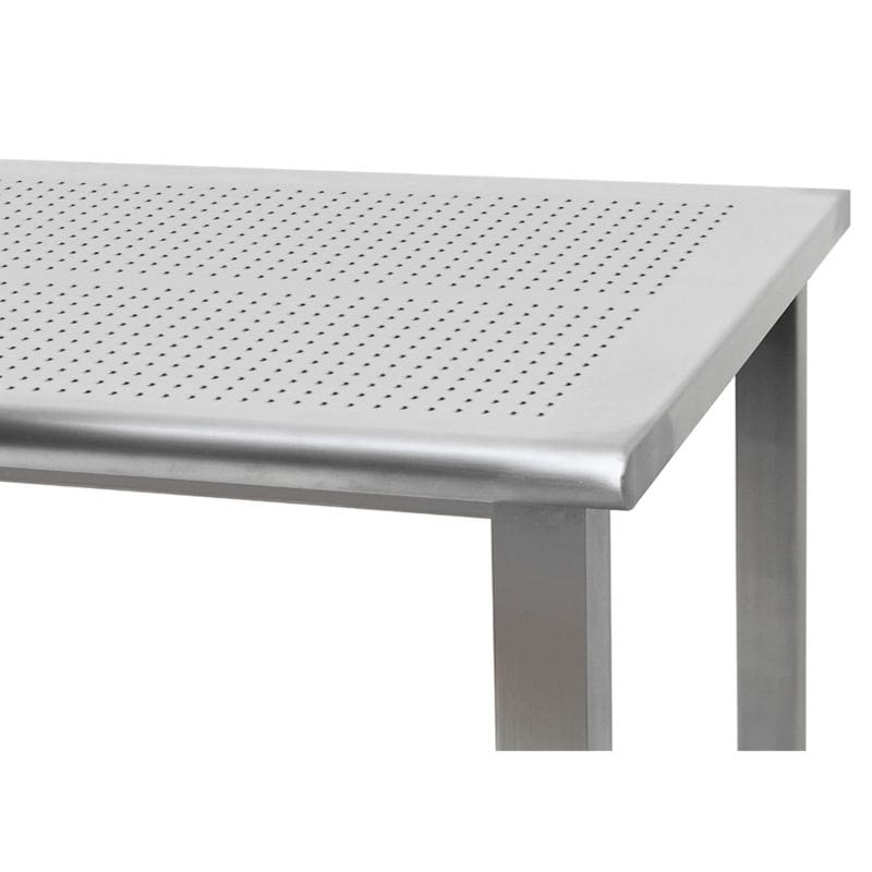 Benchpro Kennedy Stainless Steel 3/8" Perforated Holes Workbench with Round Edge