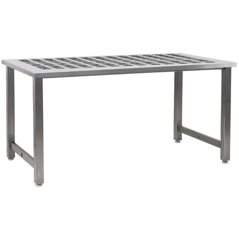Benchpro Kennedy Series Stainless 1" x 3" Slots Workbench Square Edge