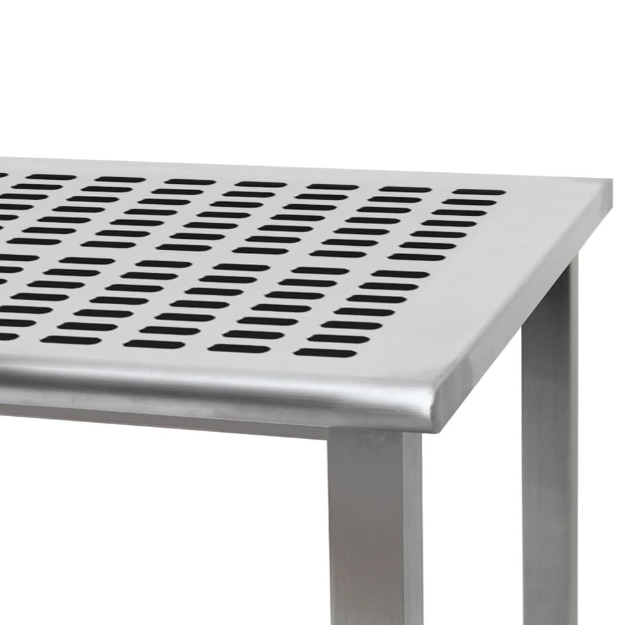 Benchpro Kennedy Stainless Steel 1" X 3" Slots Workbench with Round Edge
