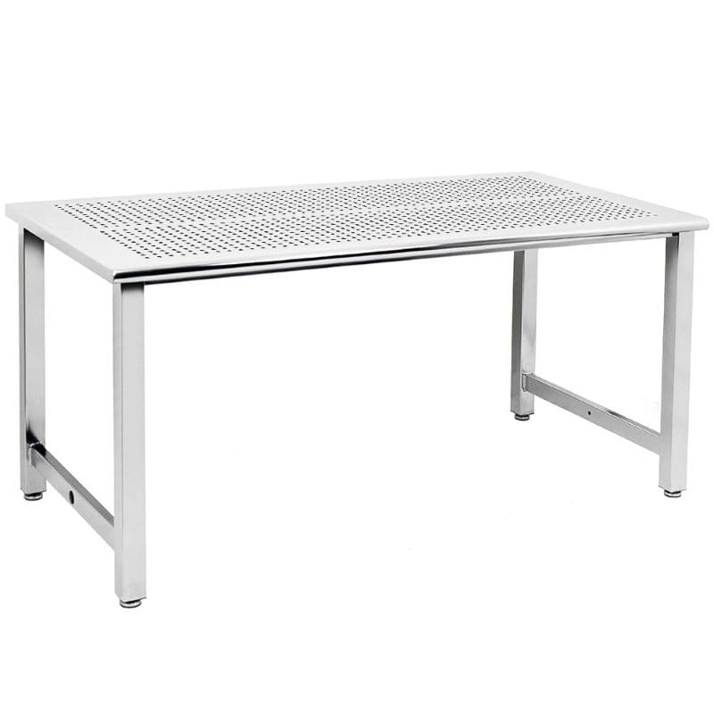 Benchpro Kennedy Series Electropolished 1/2" Perforated SS Top Workbench with Round Edge