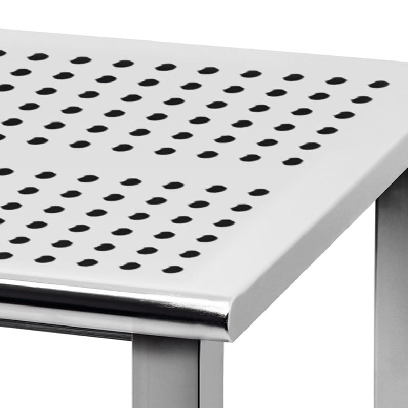 Benchpro Kennedy Series Electropolished 1" Perforated SS Top Workbench with Round Edge