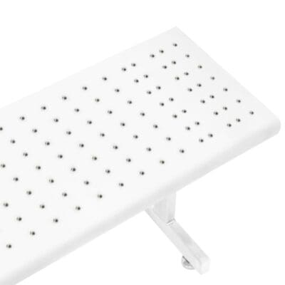 Benchpro Electropolished Gowning Bench with Round Edge - Recessed Legs 3/8" Holes