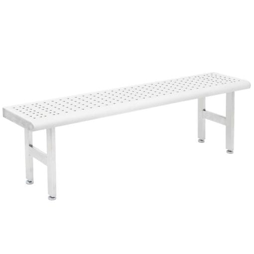 Benchpro Electropolished Gowning Bench with Round Edge - Four Legs 1/2" Holes