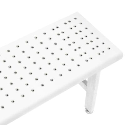 Benchpro Electropolished Gowning Bench with Round Edge - Four Legs 1/2" Holes