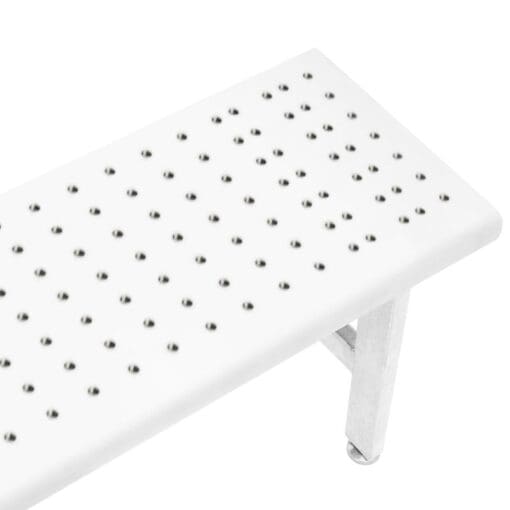 Benchpro Electropolished Gowning Bench with Round Edge - Four Legs 1/2" Holes
