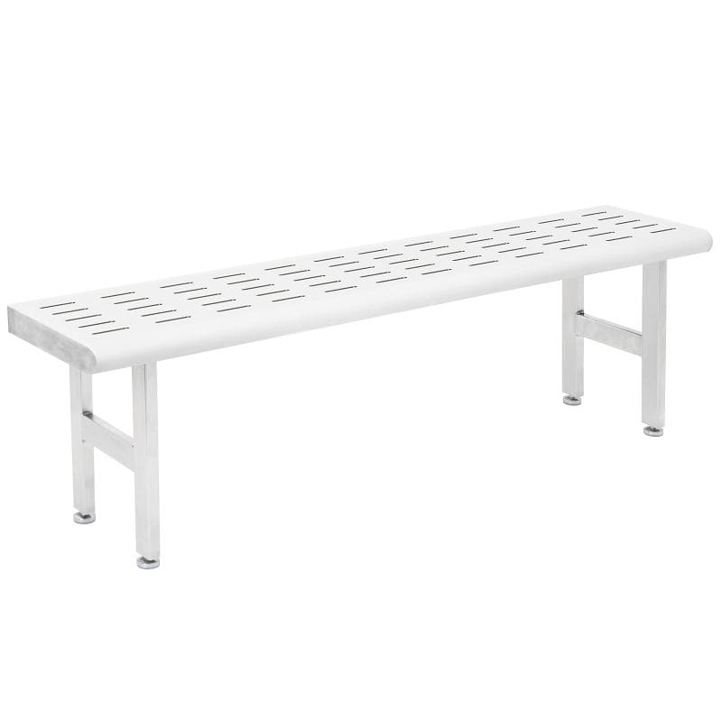Benchpro Electropolished Gowning Bench with Round Edge - Four Legs 3/8" x 3" Slots