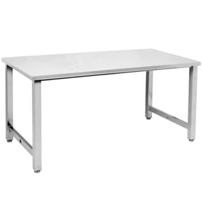 Benchpro Kennedy Series Electropolished SS Frame and Top Workbench with Square Edge