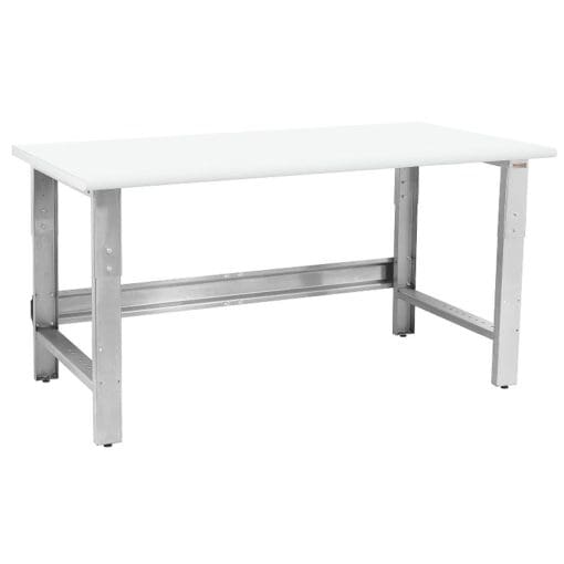 Benchpro Roosevelt Series SS Frame Cleanroom Laminate Workbench with Round Edge