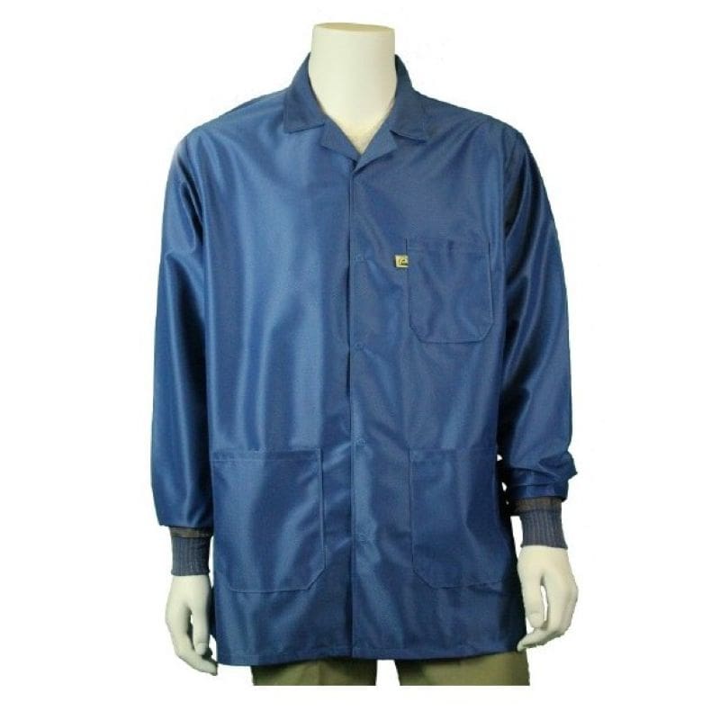 Tech Wear Traditional Royal Blue Medium Weight Hip-Length ESD Jacket