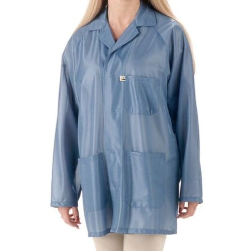 Tech Wear Sterling Blue Lightweight Hip-Length ESD Coat