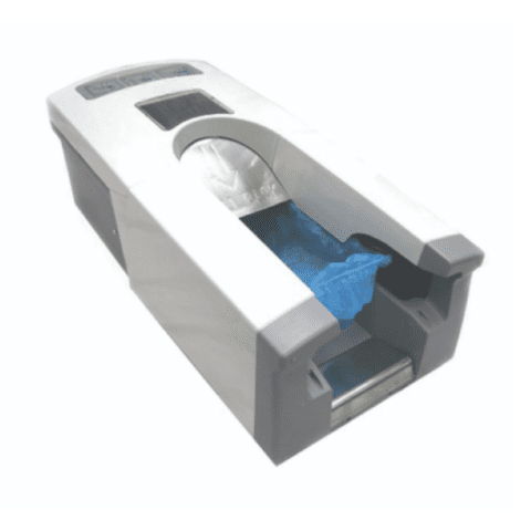 BootieButler KineticButler Small Automatic Shoe Cover Dispenser | Hands ...