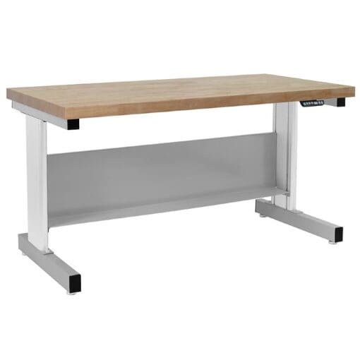 Benchpro Taft Series Electric Hydraulic Lift Oiled Butcher Block Workbench
