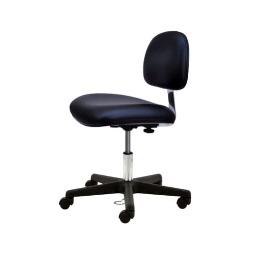 Industrial Seating Series 10 Vinyl ESD Cleanroom Chair - Plastic Nylon Base - Image 4