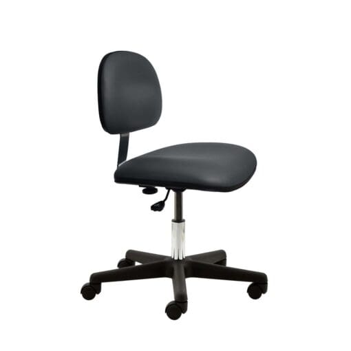 Industrial Seating Series 10 Vinyl Cleanroom Chair - Plastic Nylon Base