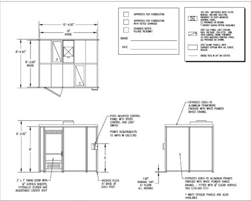 Hardwall Cleanroom - 8'x10'x8' - Image 2