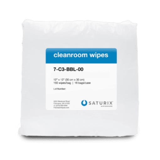 Saturix Hydroentangled 100% Polyester Wipes (C3)