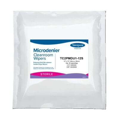 Teknipure Microdenier Sterile Knit Cleanroom Wipers with Sealed Edge