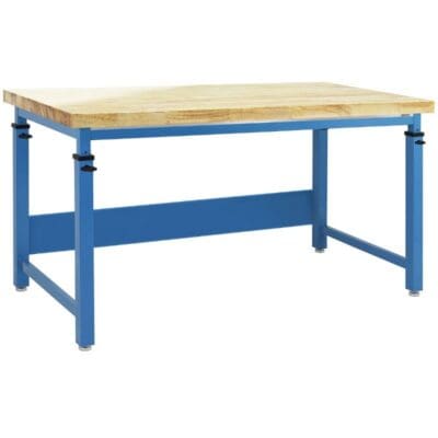 Benchpro Cleveland 1.75" Lacquered Butcher Block Top Workbench with Square Edge