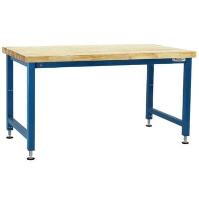 Benchpro Adams 1-3/4" Lacquered Butcher Block Top Workbench with Electric Lift
