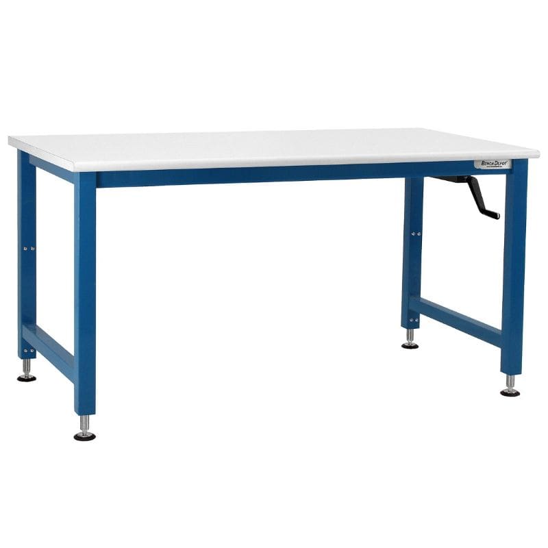 Benchpro Adams Manual Lift Cleanroom Laminate Workbench with Rounded Edge