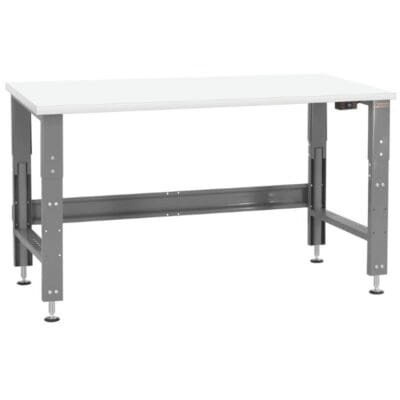 Benchpro Roosevelt Electric Lift Formica Laminate Workbench Square Edge