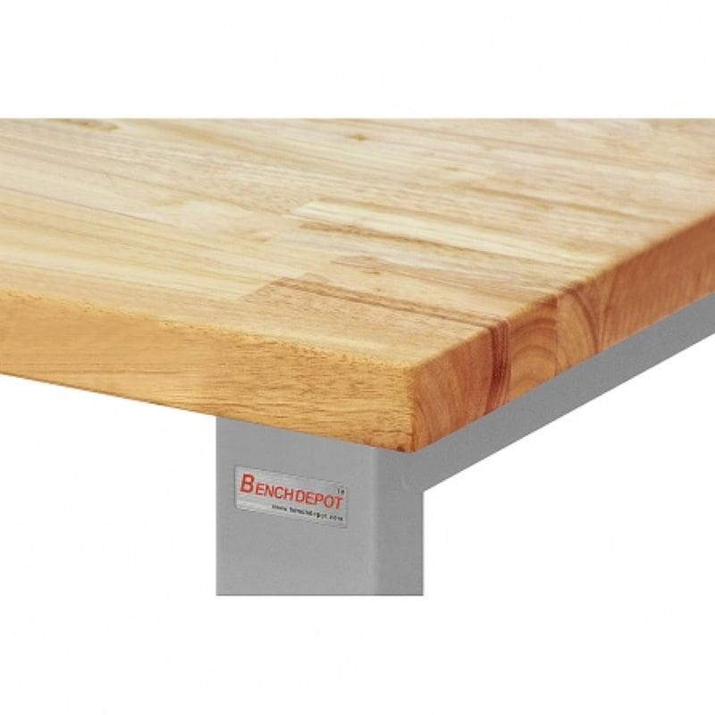 Benchpro Roosevelt 1-3/4" Oiled Butcher Block Top Workbench with Electric Hydraulic Lift