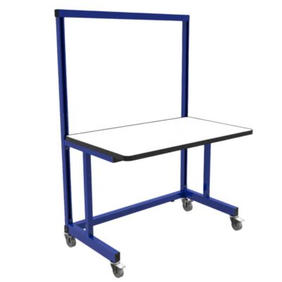 Production Basics C-Leg Standard Laminate Workstation with Casters